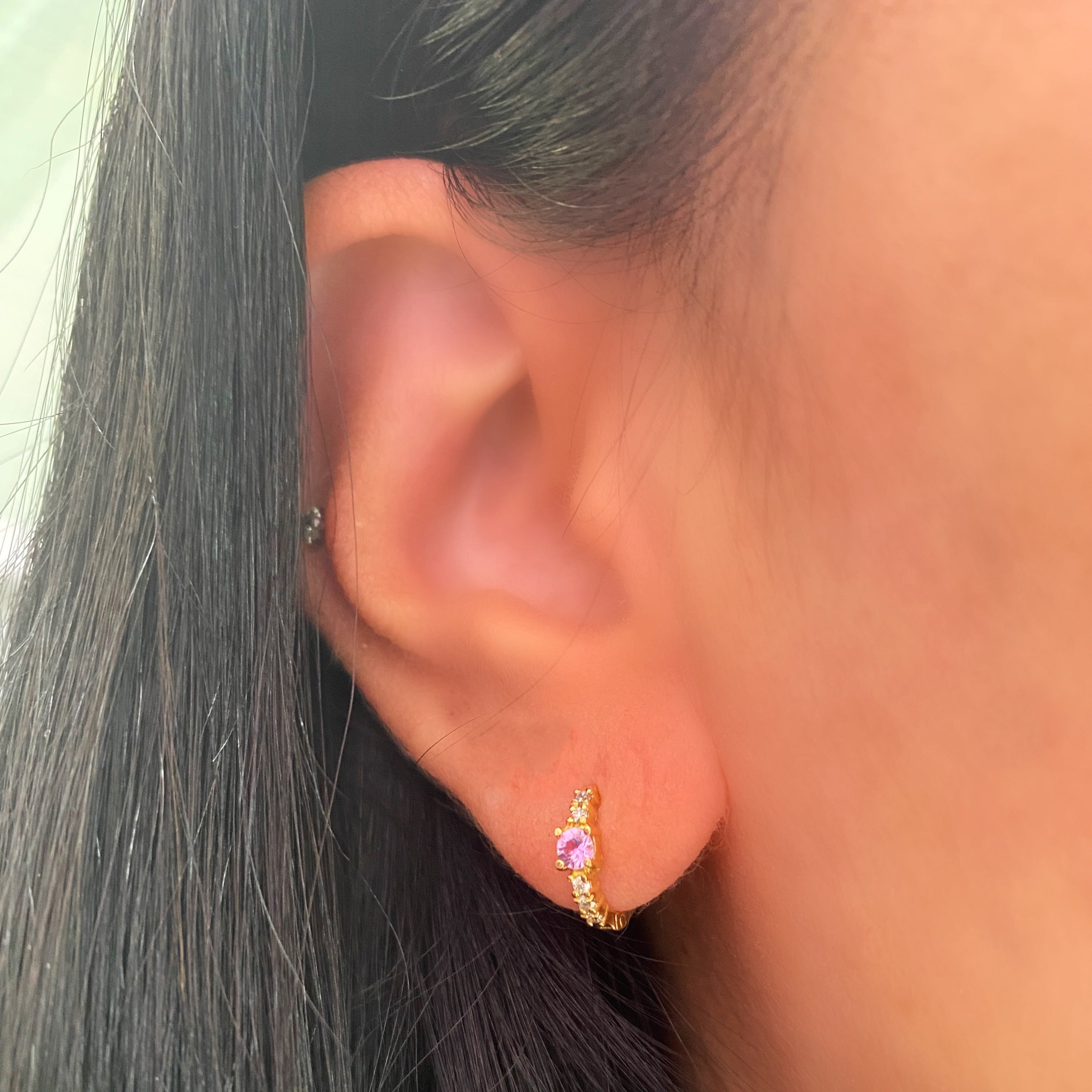 Minihoop Redondo Oro Amarillo