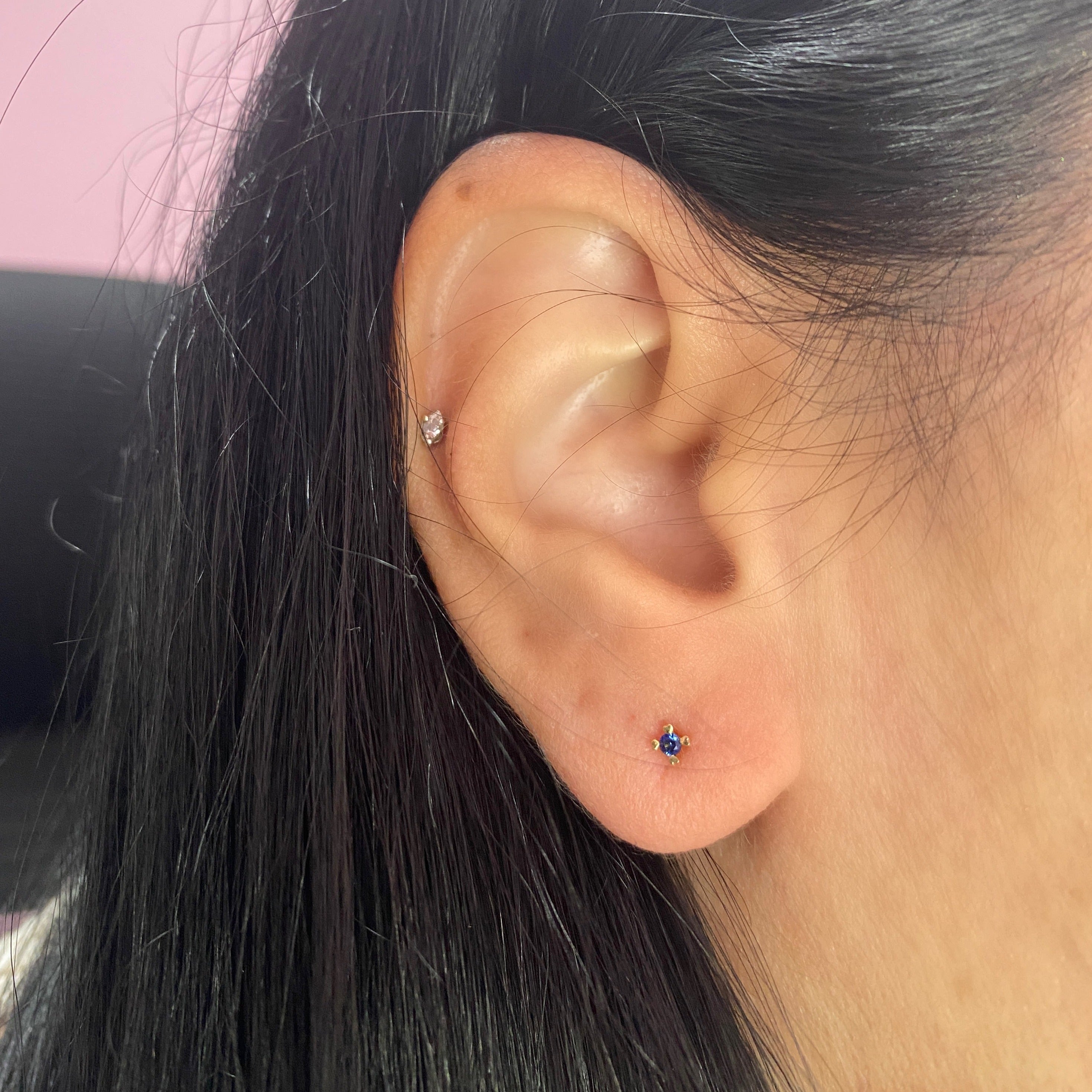 Arete Love 2 mm Oro Amarillo