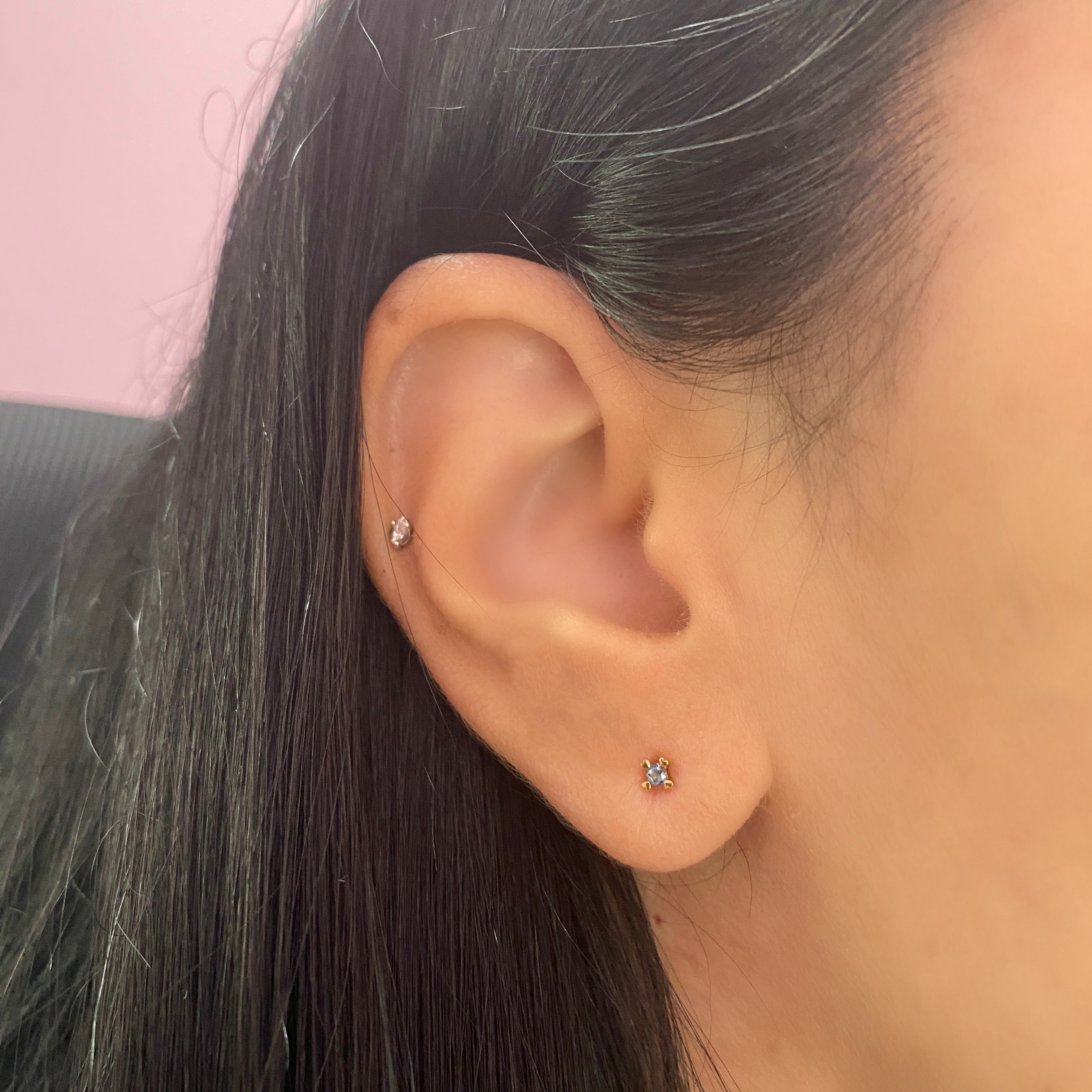 Arete Love 2 mm Oro Amarillo