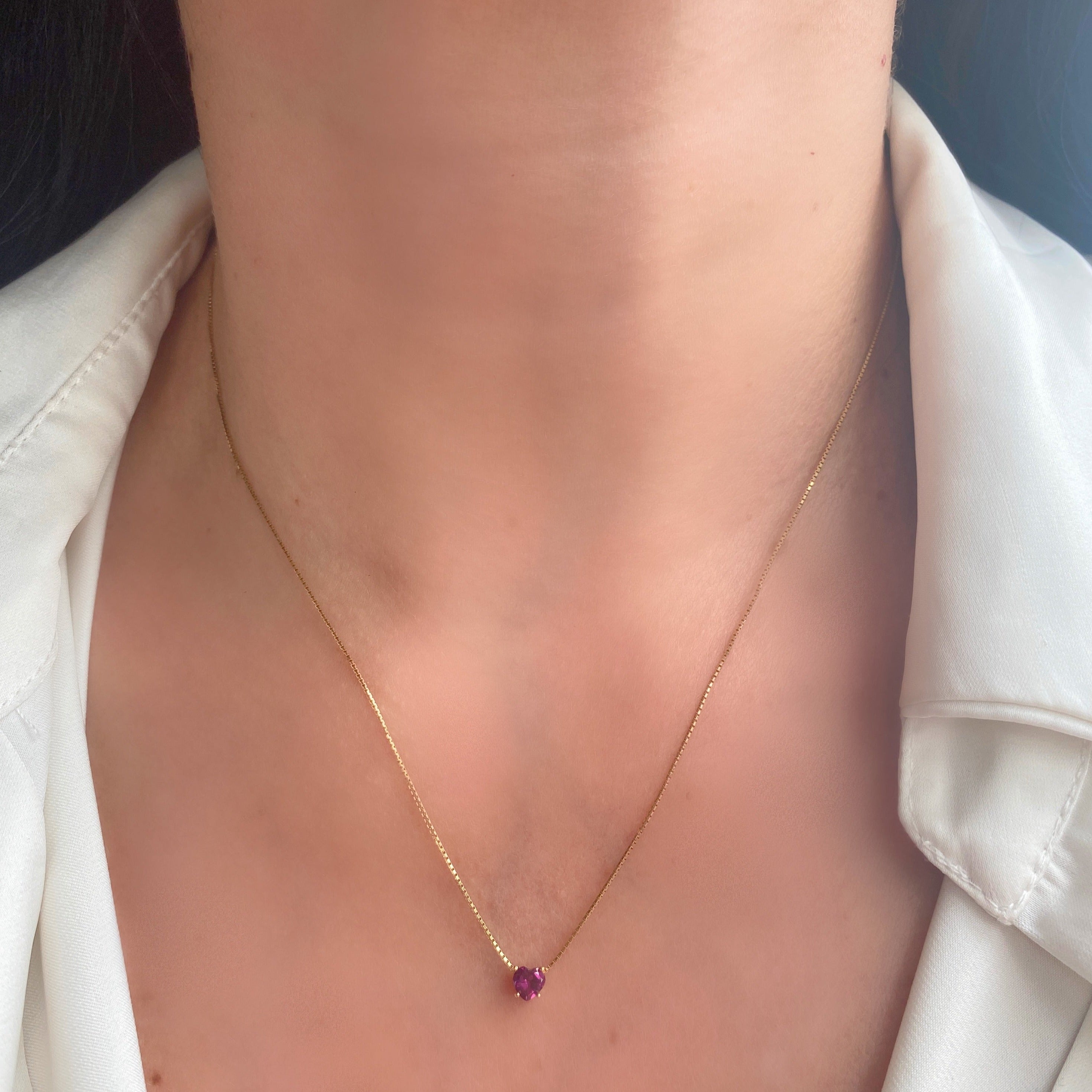 Collar Nacimiento en Corazón 4 mm