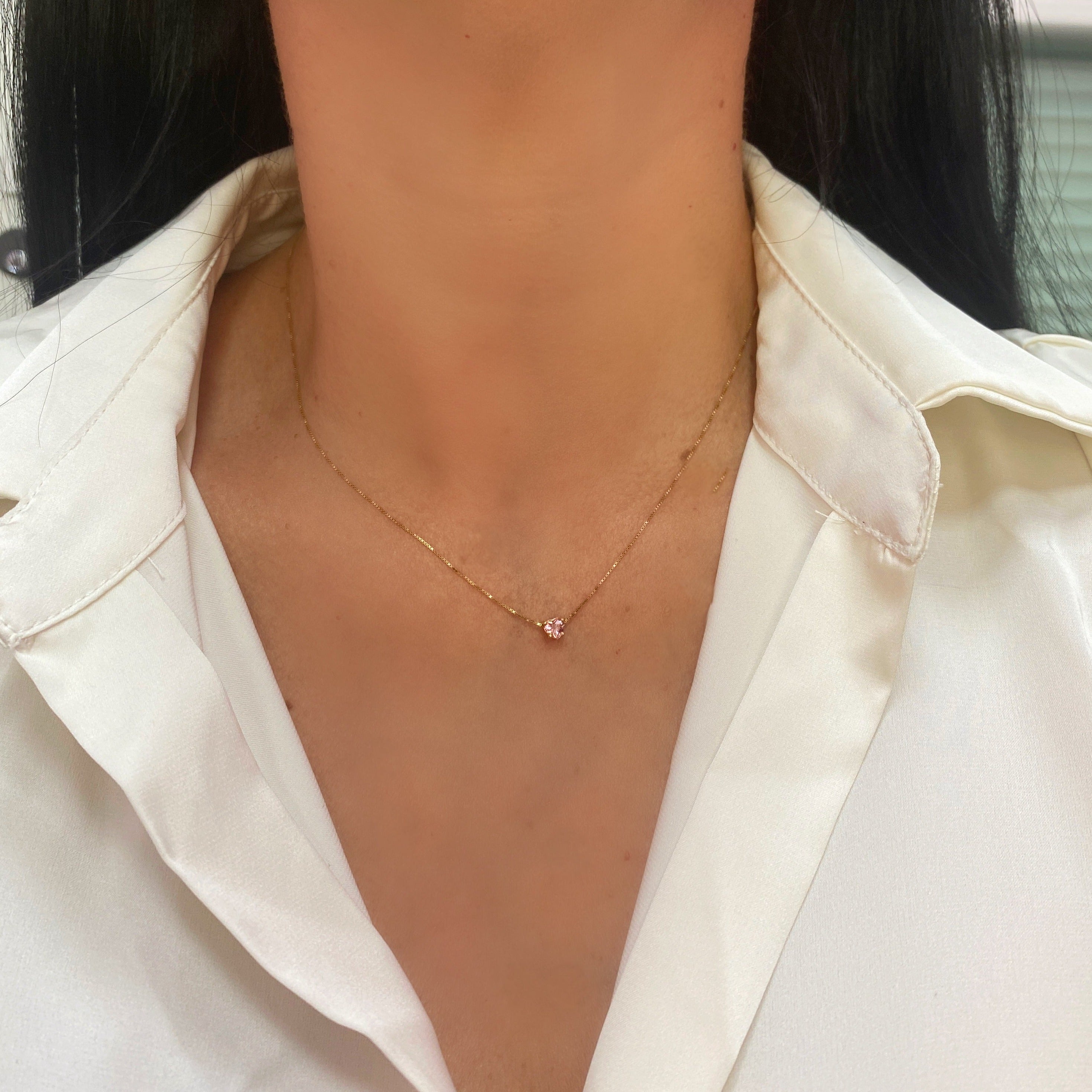 Collar Nacimiento en Corazón 4 mm