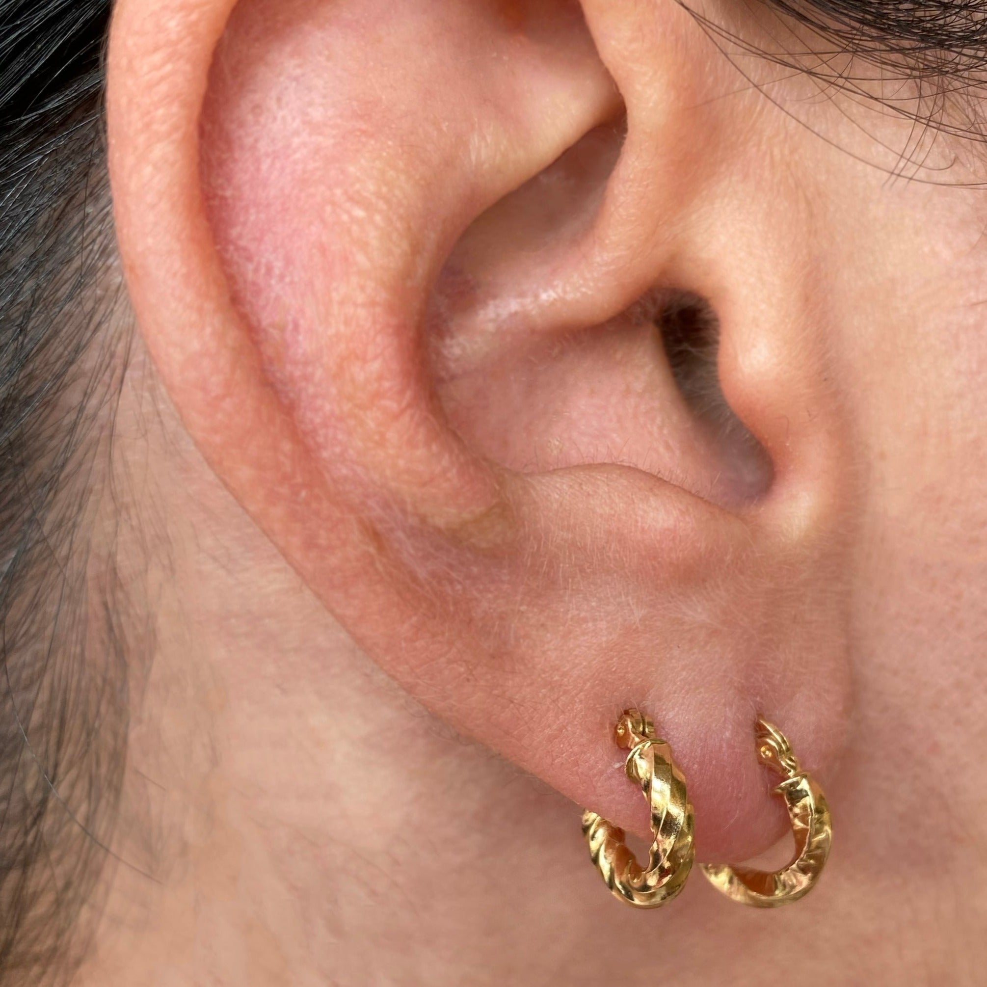 Candongas Espiral en oro 18k