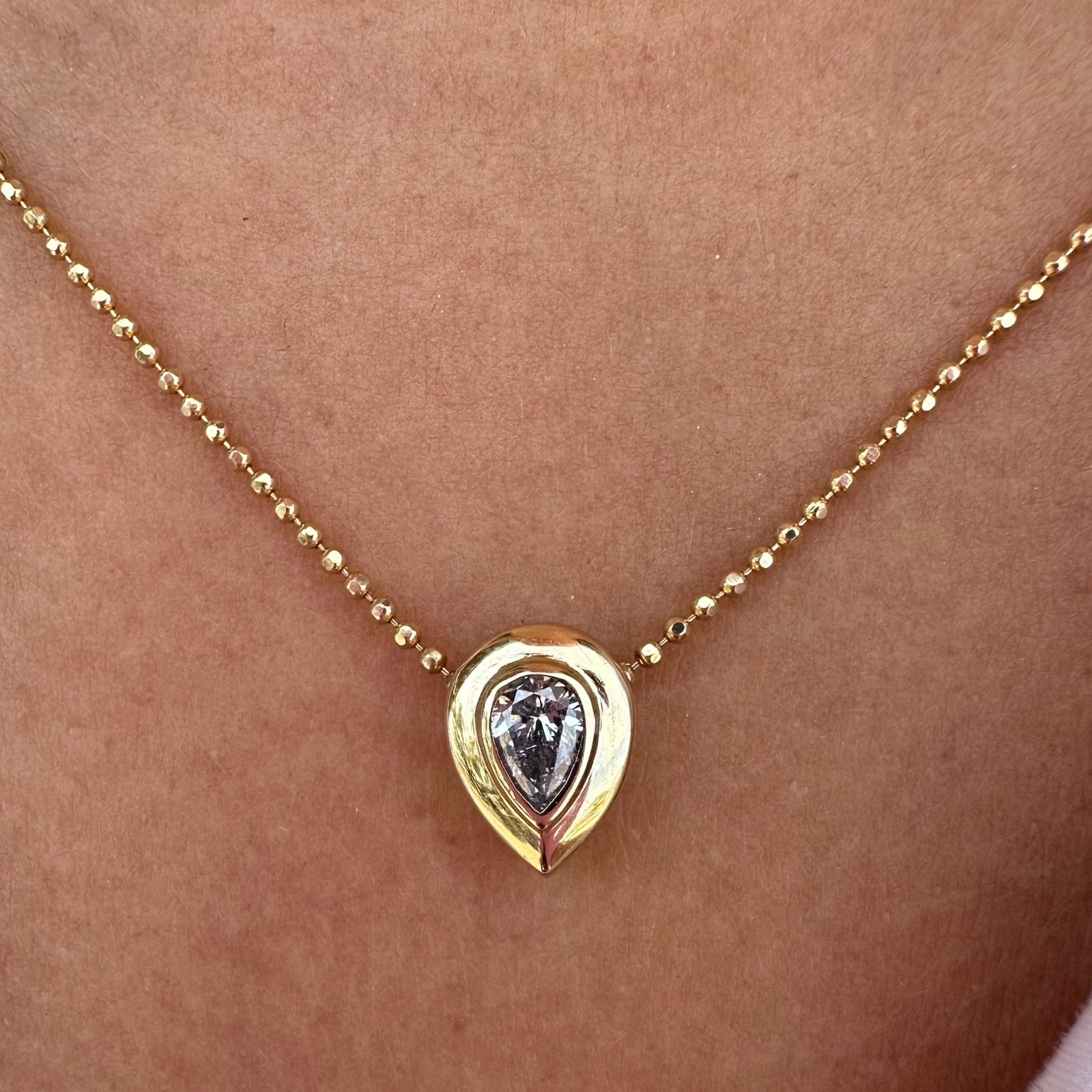 Collar Donna Diamante Gota