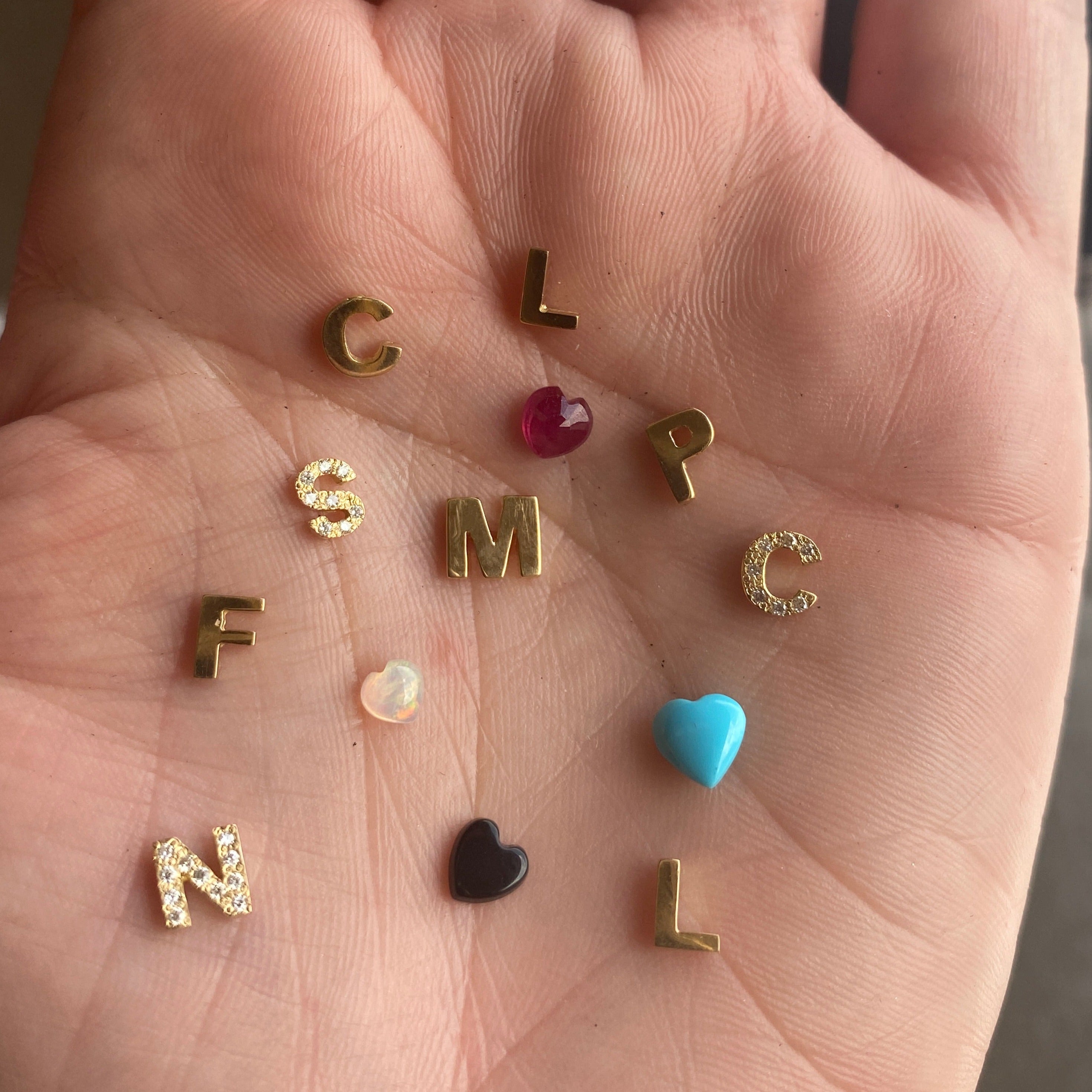 Piedras en corazón para Dije Con Sentido