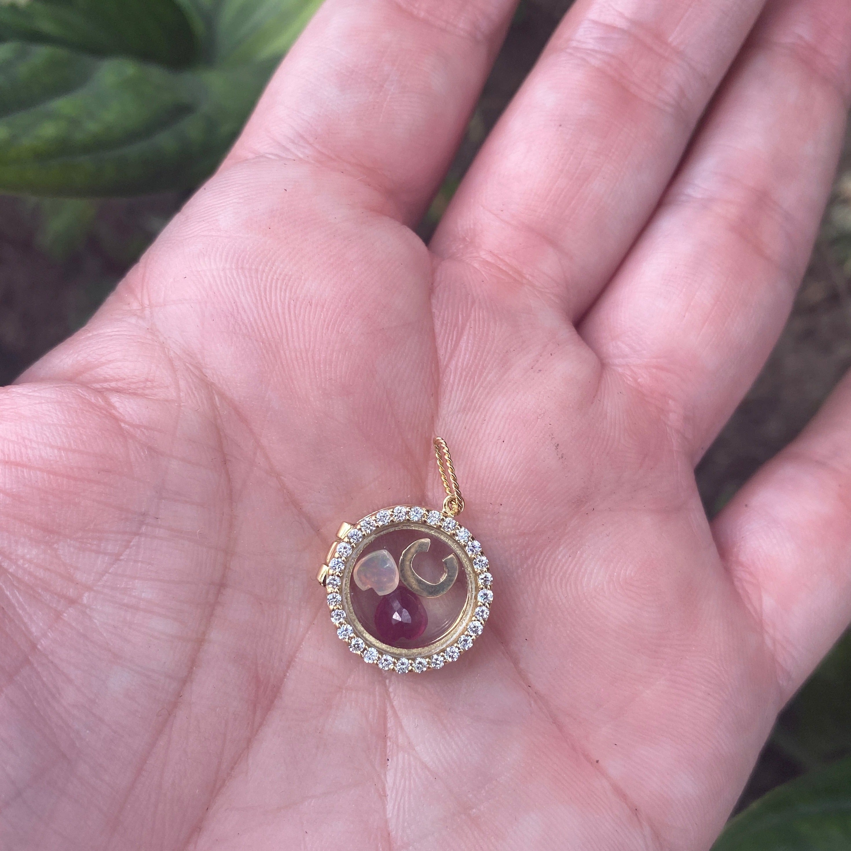 Piedras en corazón para Dije Con Sentido