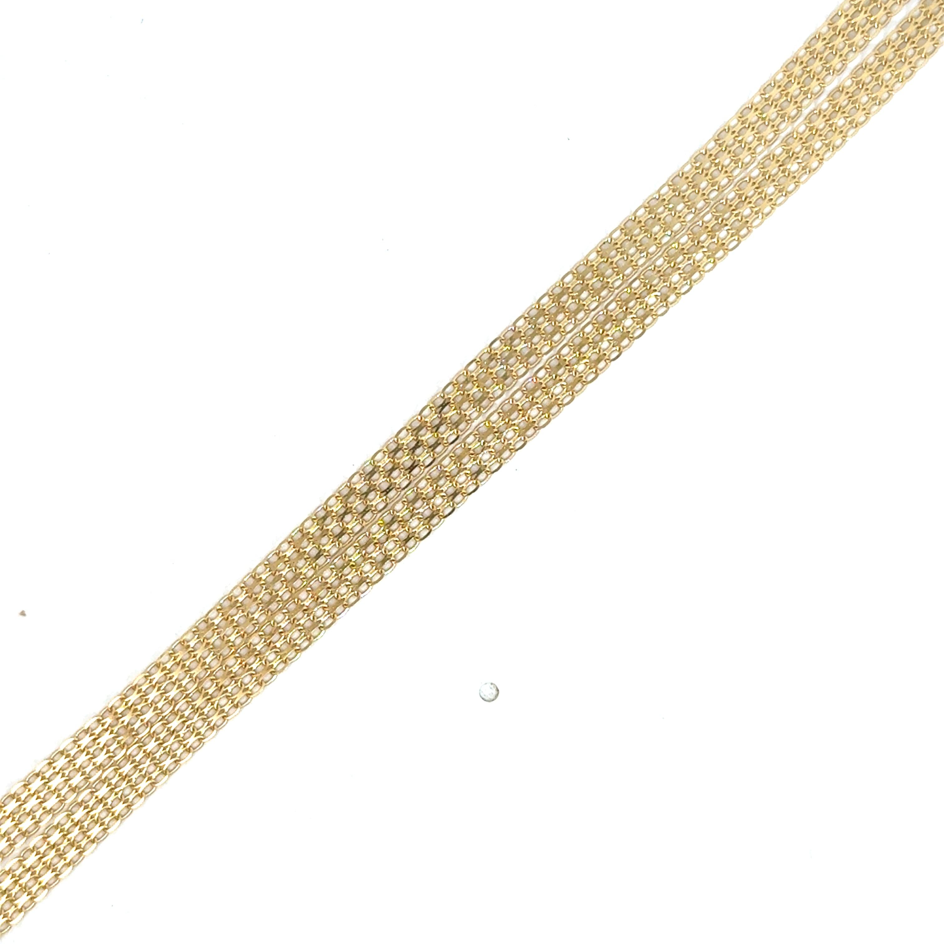 Cadena tejido chino oro 18k