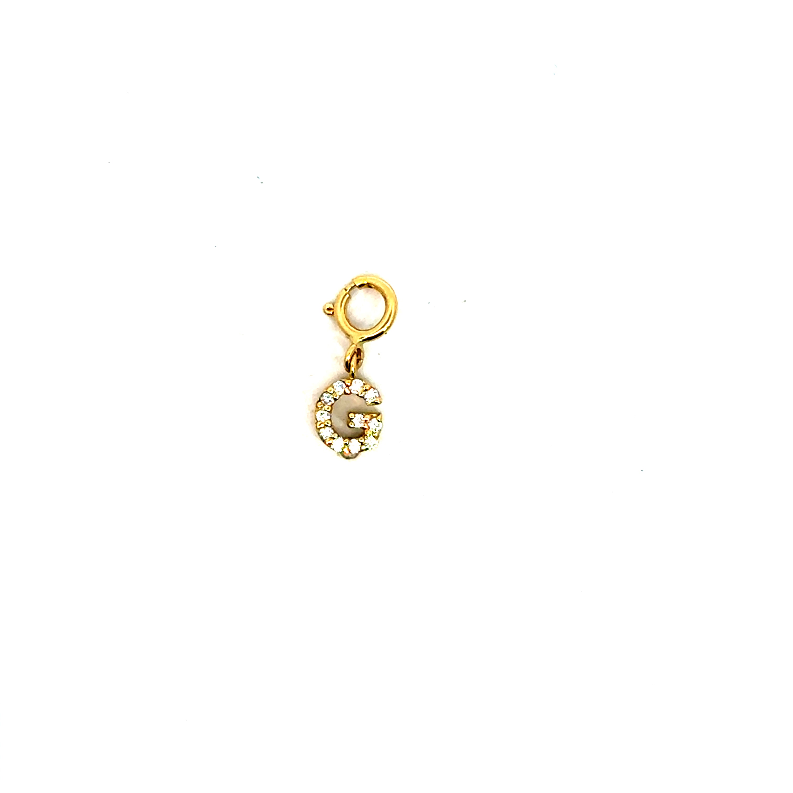 Dije broche Inicial Diamantes