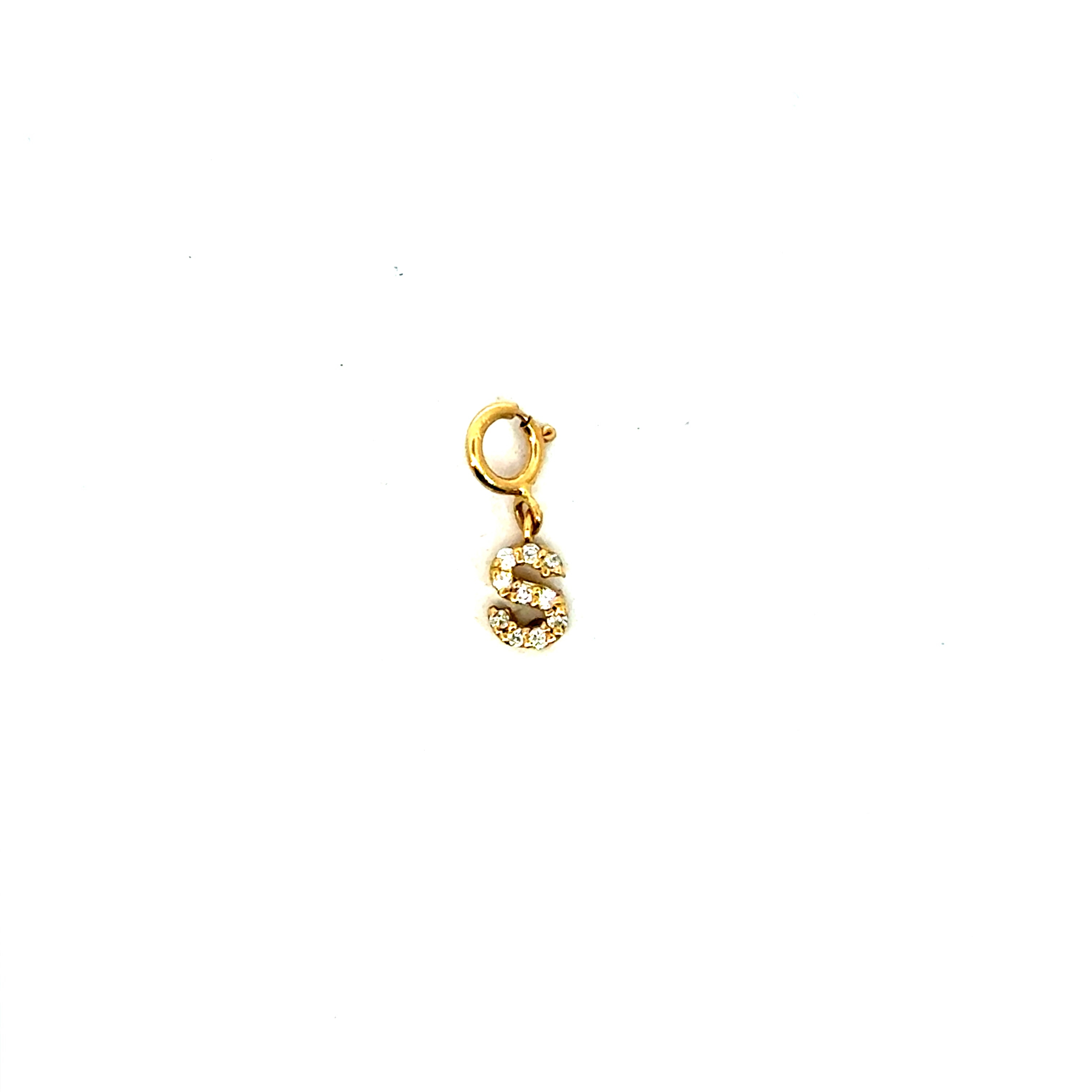 Dije broche Inicial Diamantes