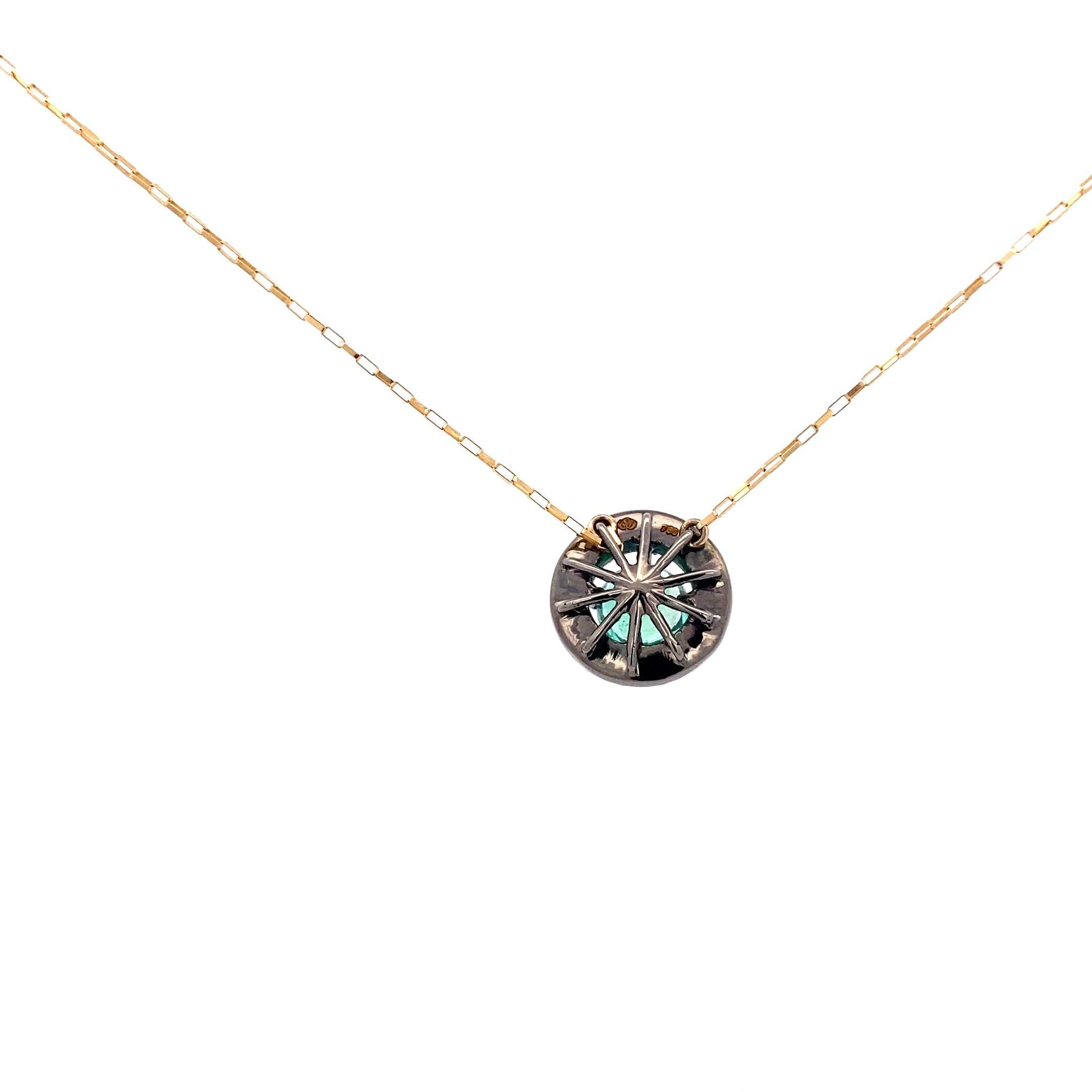 Collar Saturno Esmeraldas