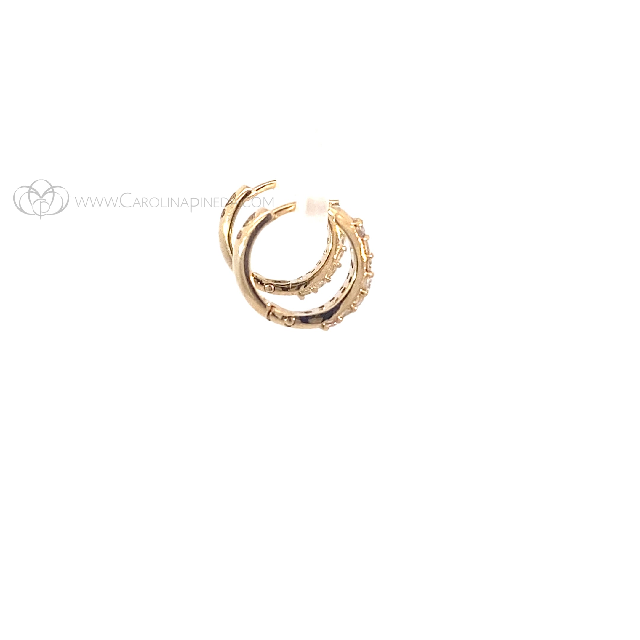 Arete minihoop Amelia oro amarillo