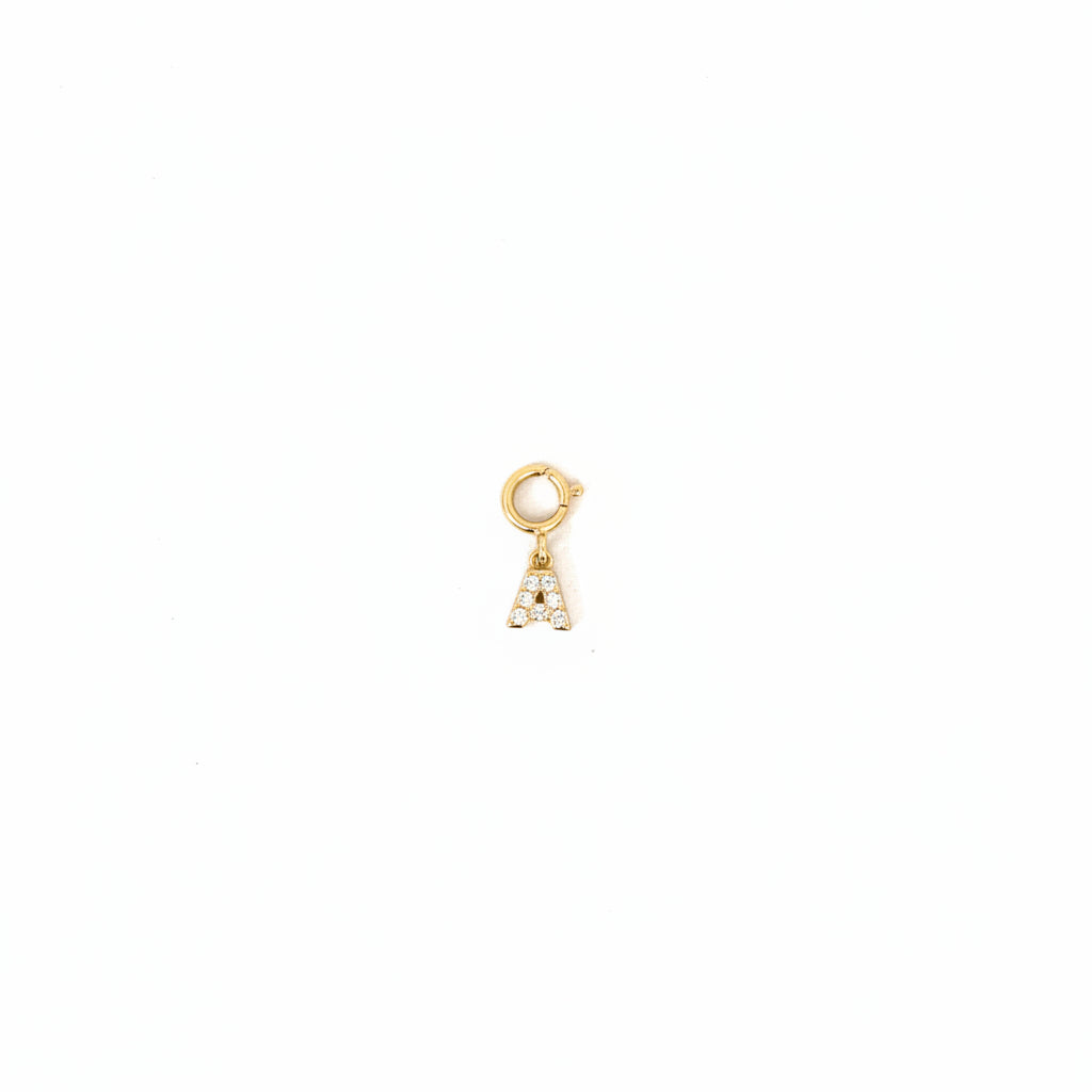 Dije broche Inicial Diamantes