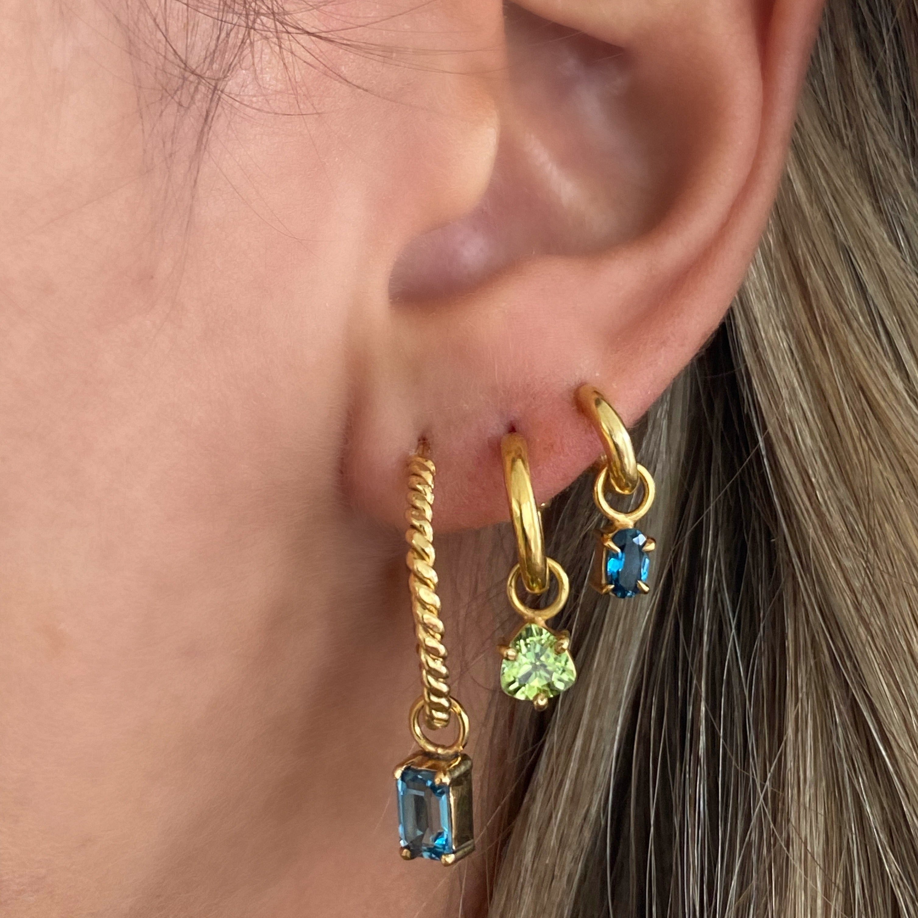 Hoops lisos en plata - 5 mm