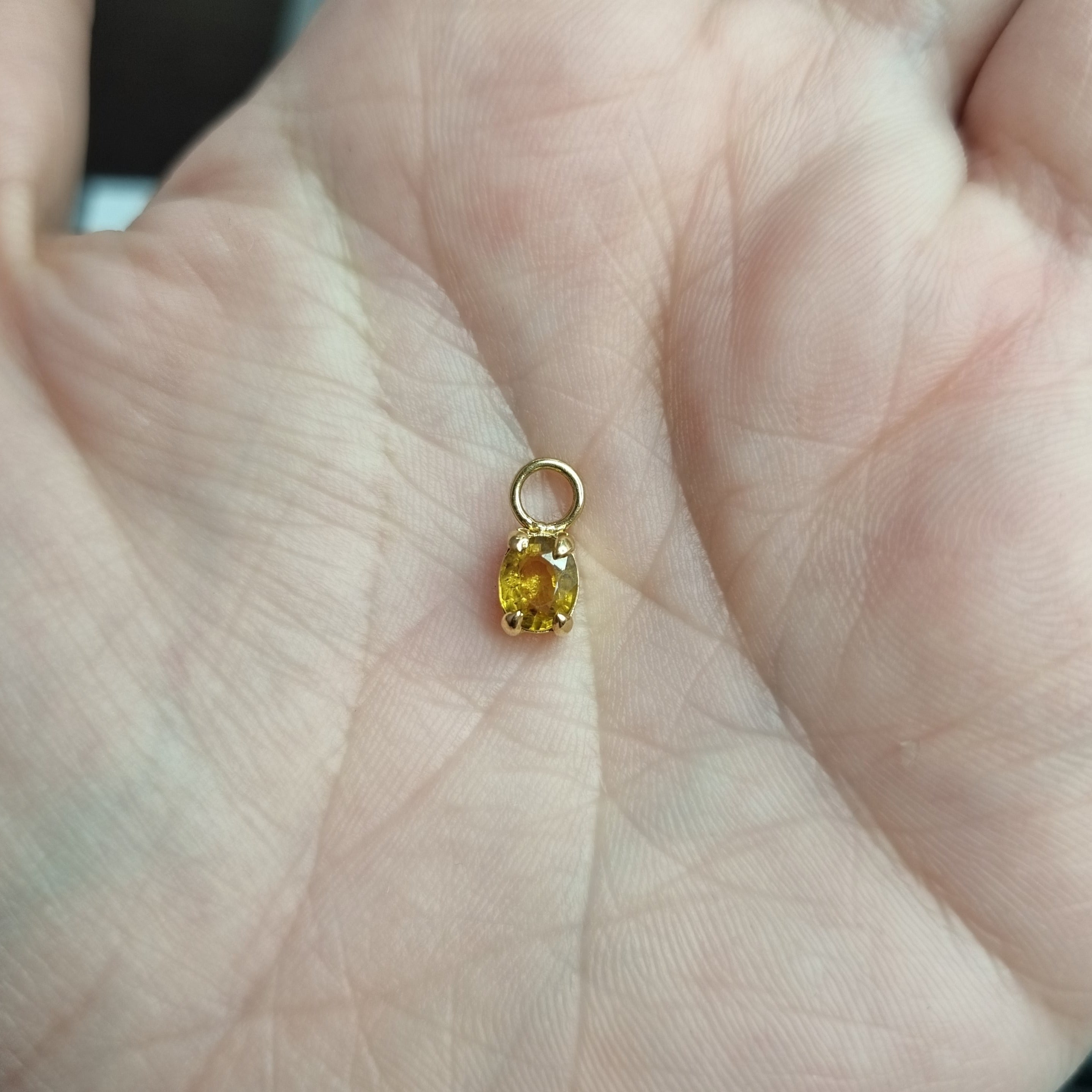 Dije para candongas plata enchapada en oro