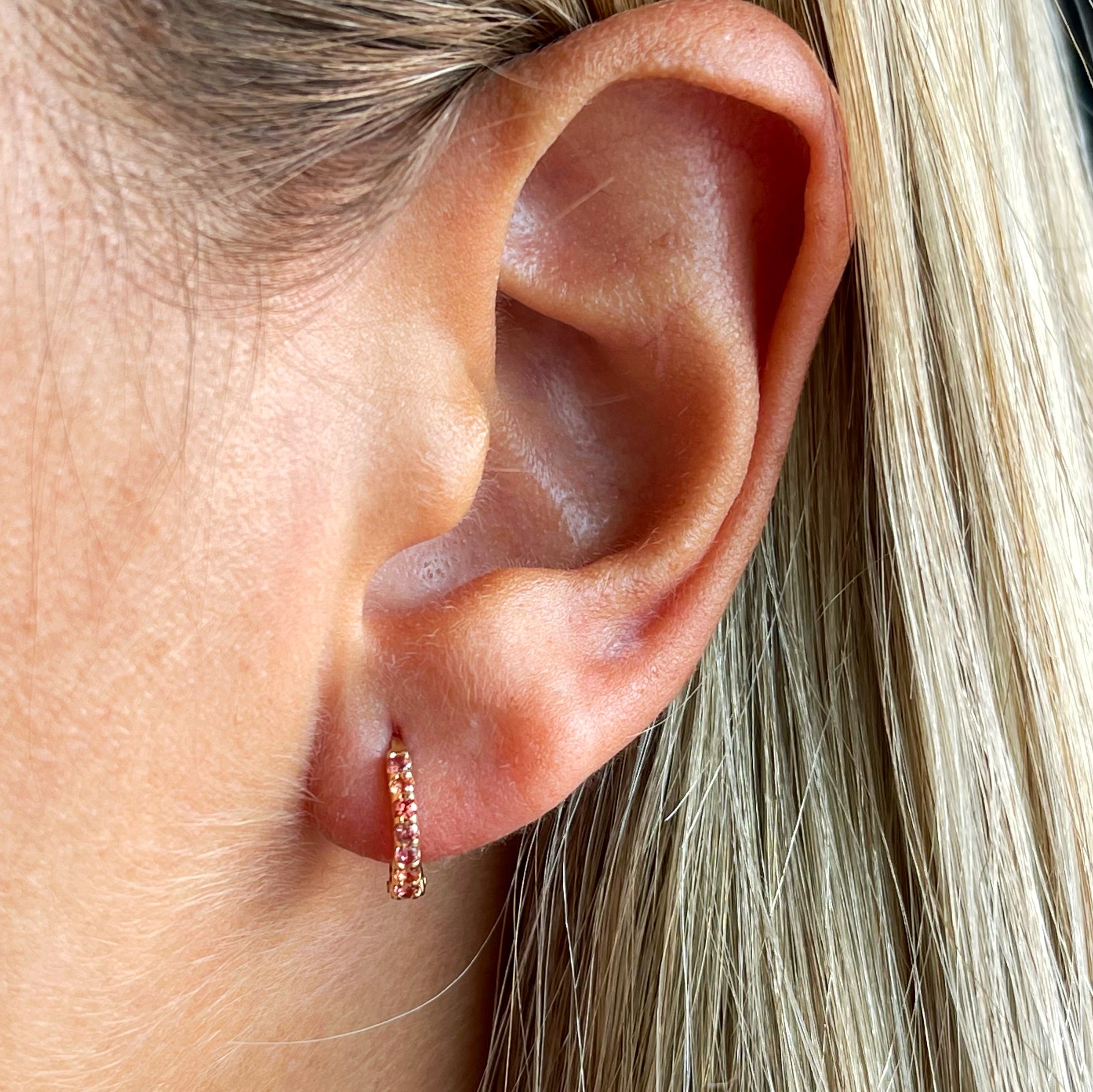 Minihoop oro amarillo 18k