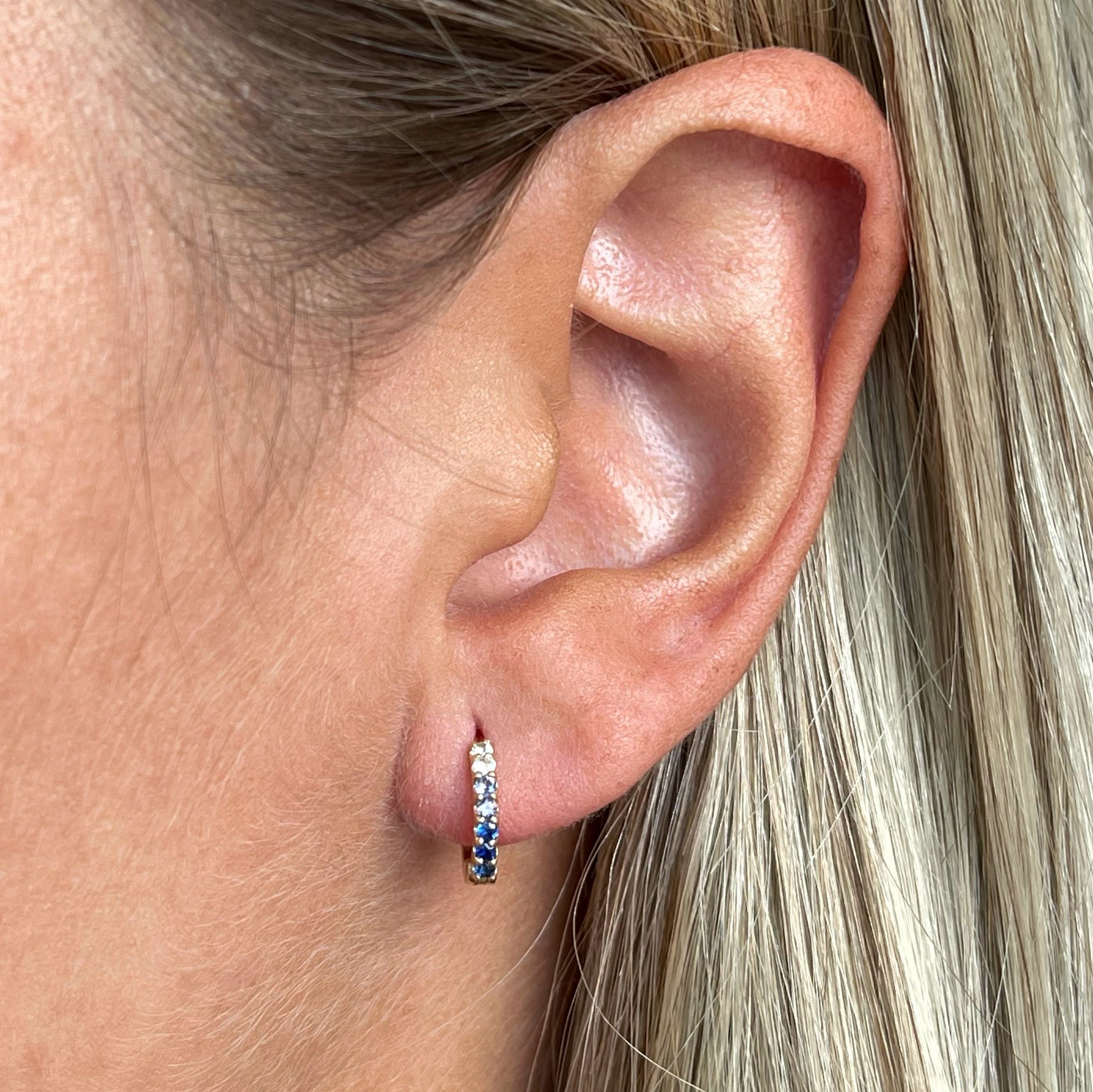 Minihoop oro amarillo 18k