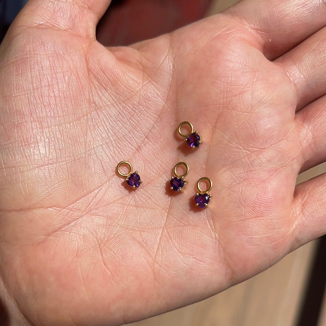 Dije para candongas plata enchapada en oro