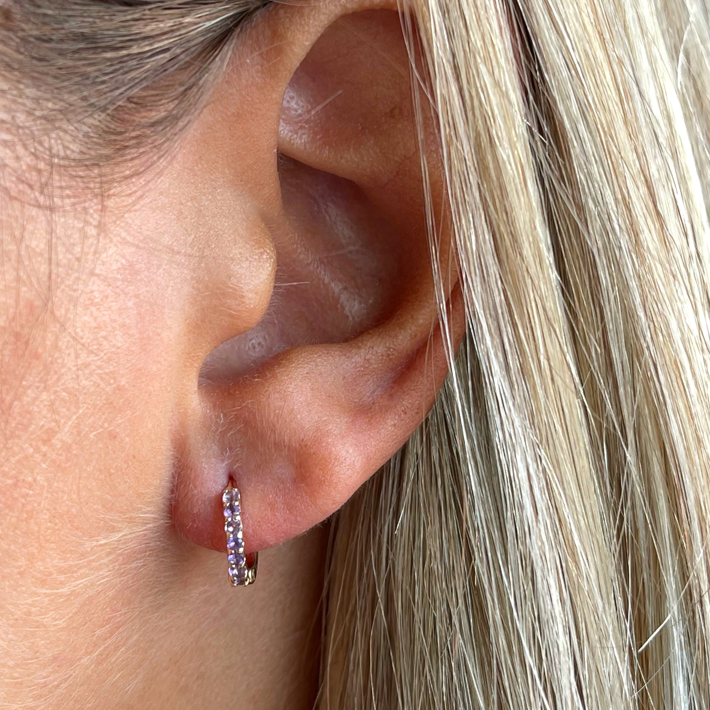 Minihoop oro amarillo 18k