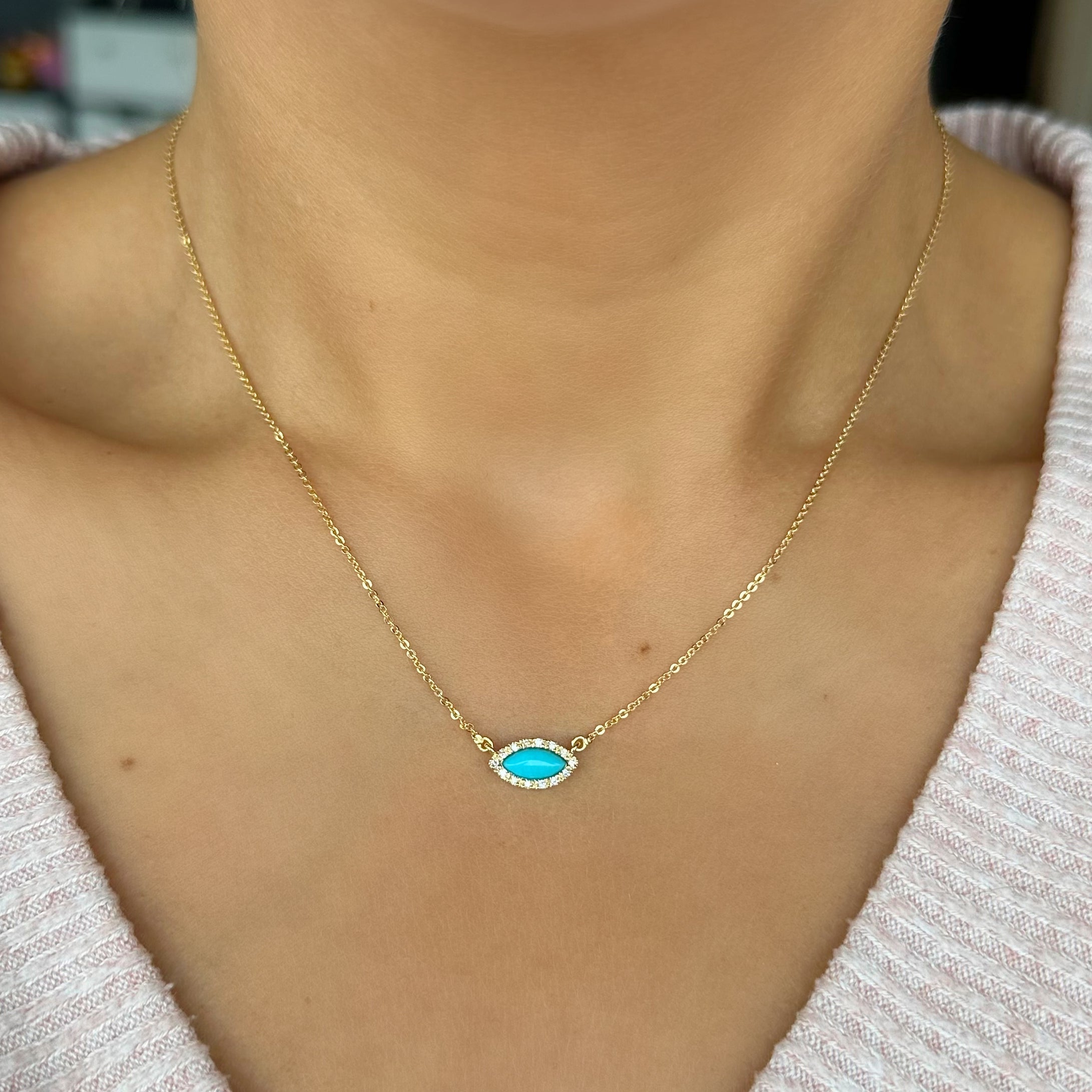 Collar ojo turquesa Evil eye