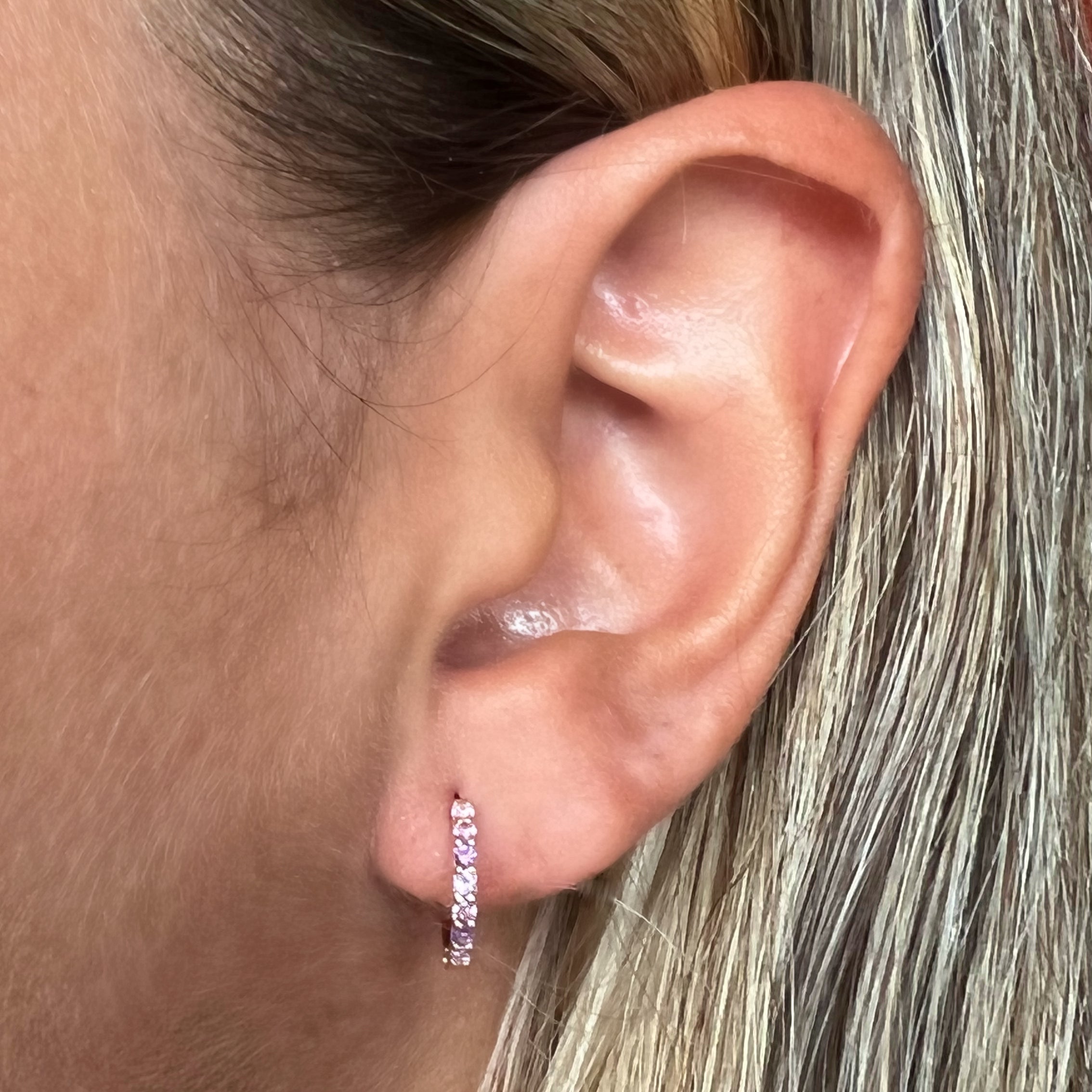 Midhoops 1.5 mm de ancho oro amarillo (par)