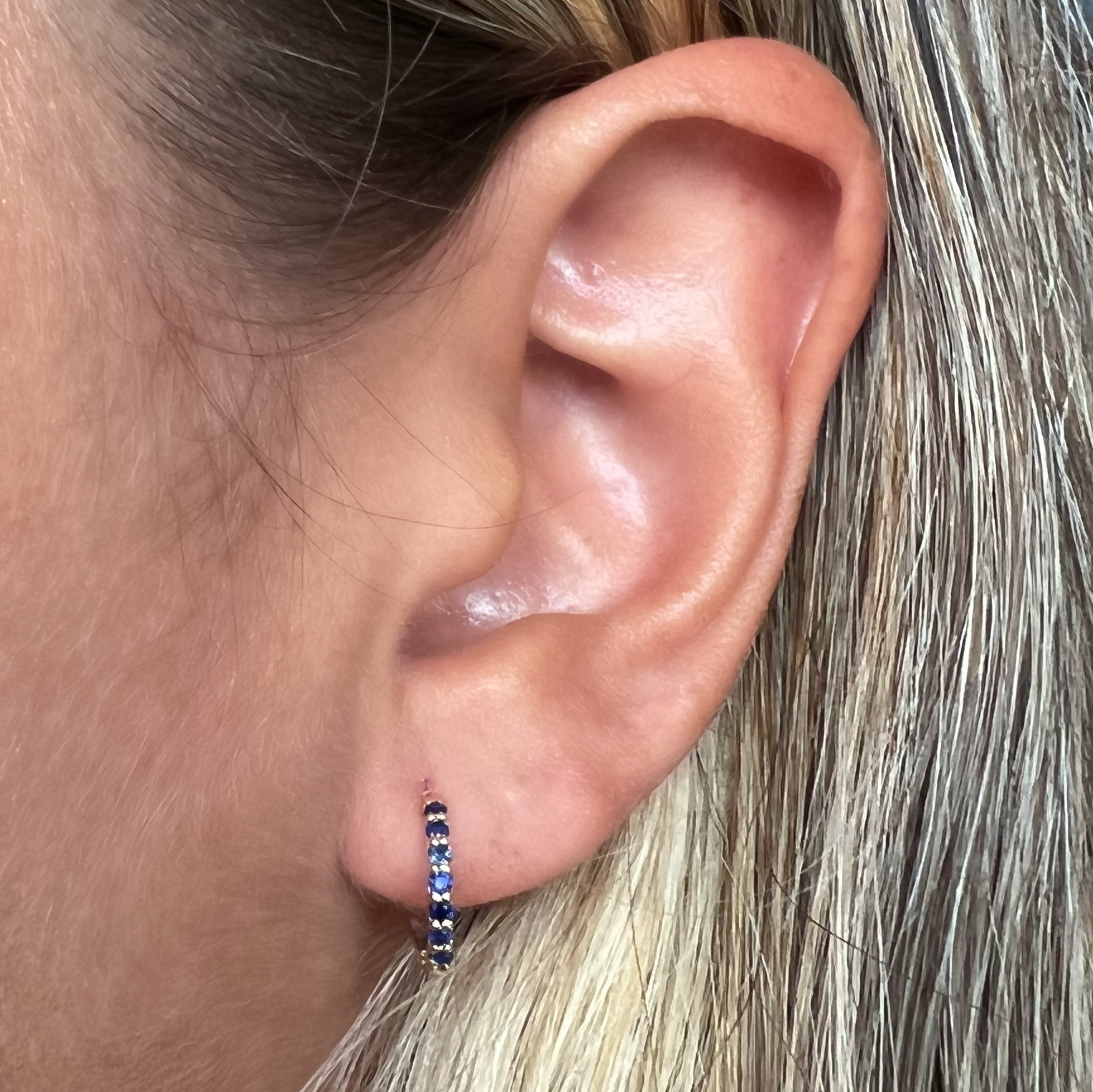 Midhoops 1.5 mm de ancho oro amarillo (par)