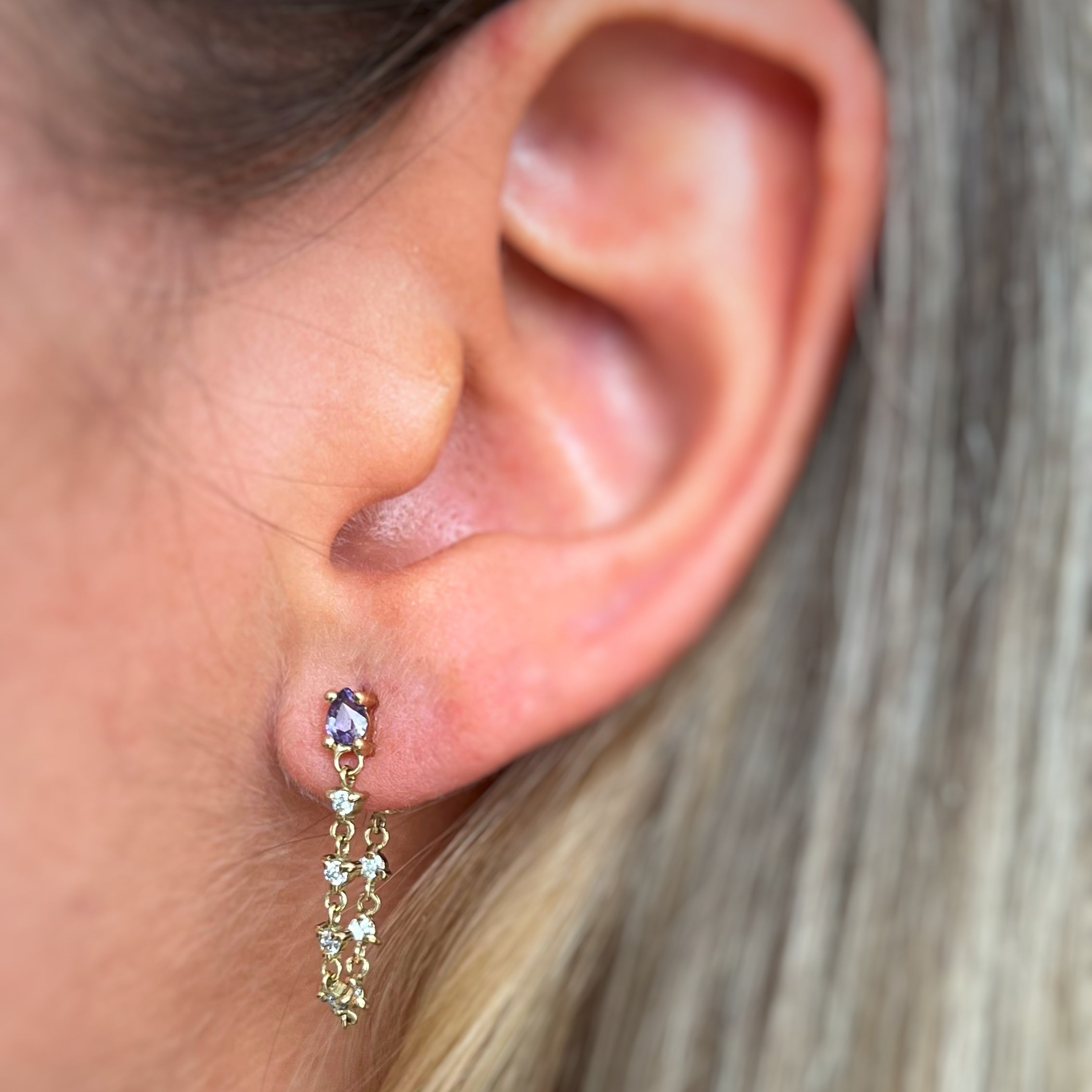 Lluvia de diamantes gota sencilla