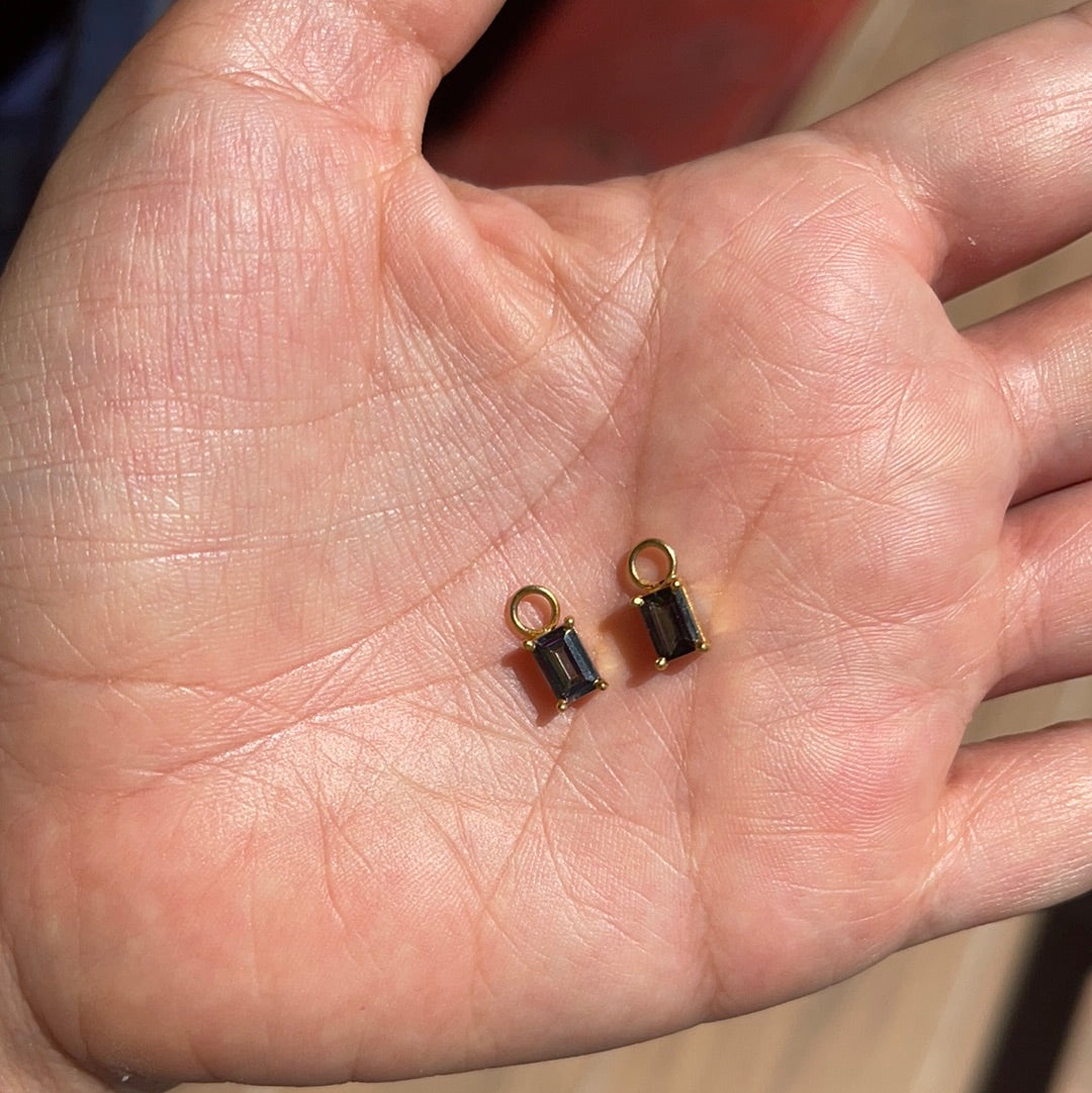 Dije para candongas plata enchapada en oro