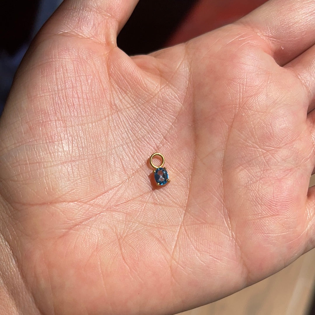 Dije para candongas plata enchapada en oro