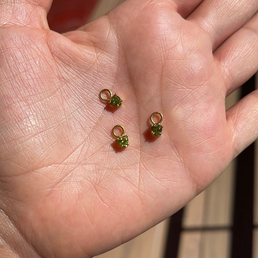 Dije para candongas plata enchapada en oro