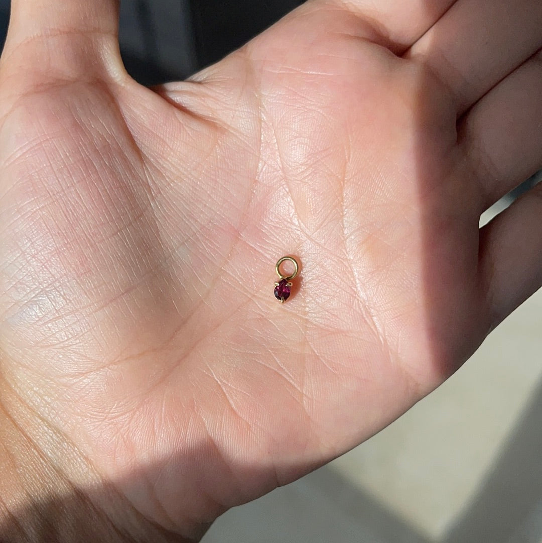 Dije para candongas plata enchapada en oro