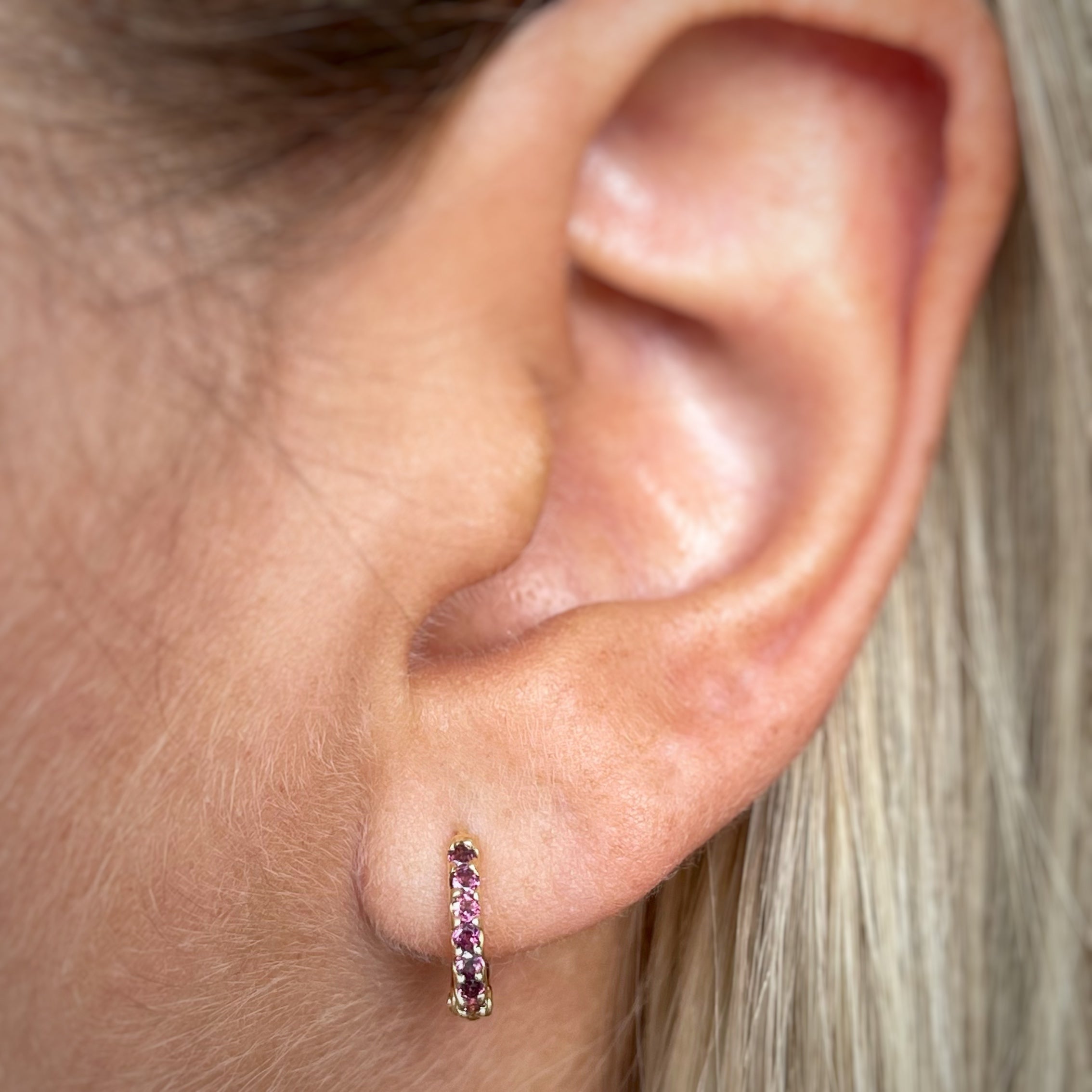 Minihoop oro amarillo 18k