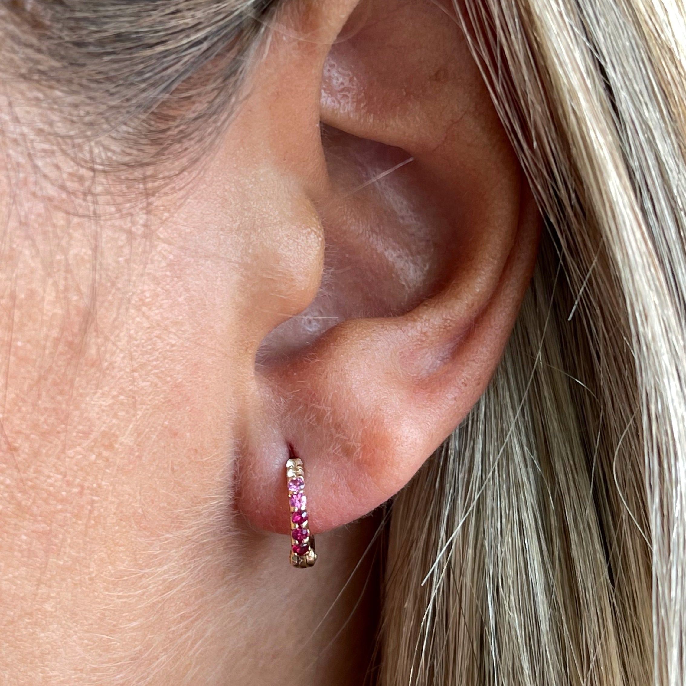 Minihoop oro amarillo 18k